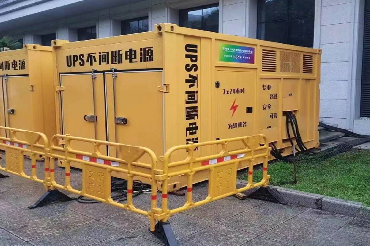 托克托发电机租赁施工现场