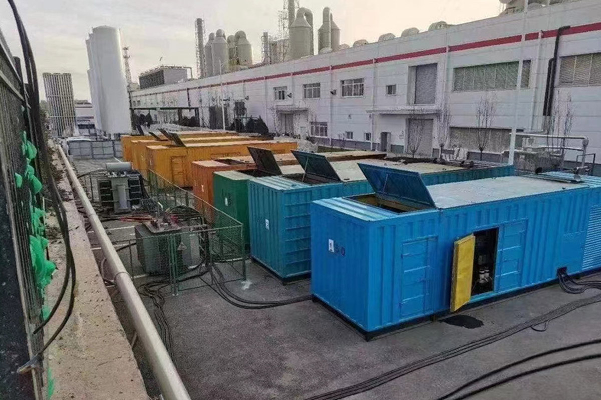 托克托发电机租赁施工现场